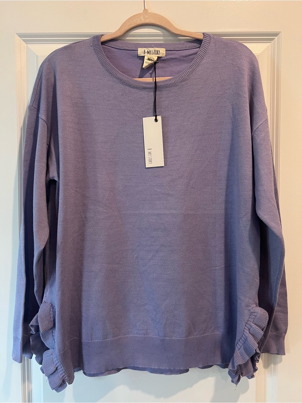 B My Story Lilac Lightweight Sweater